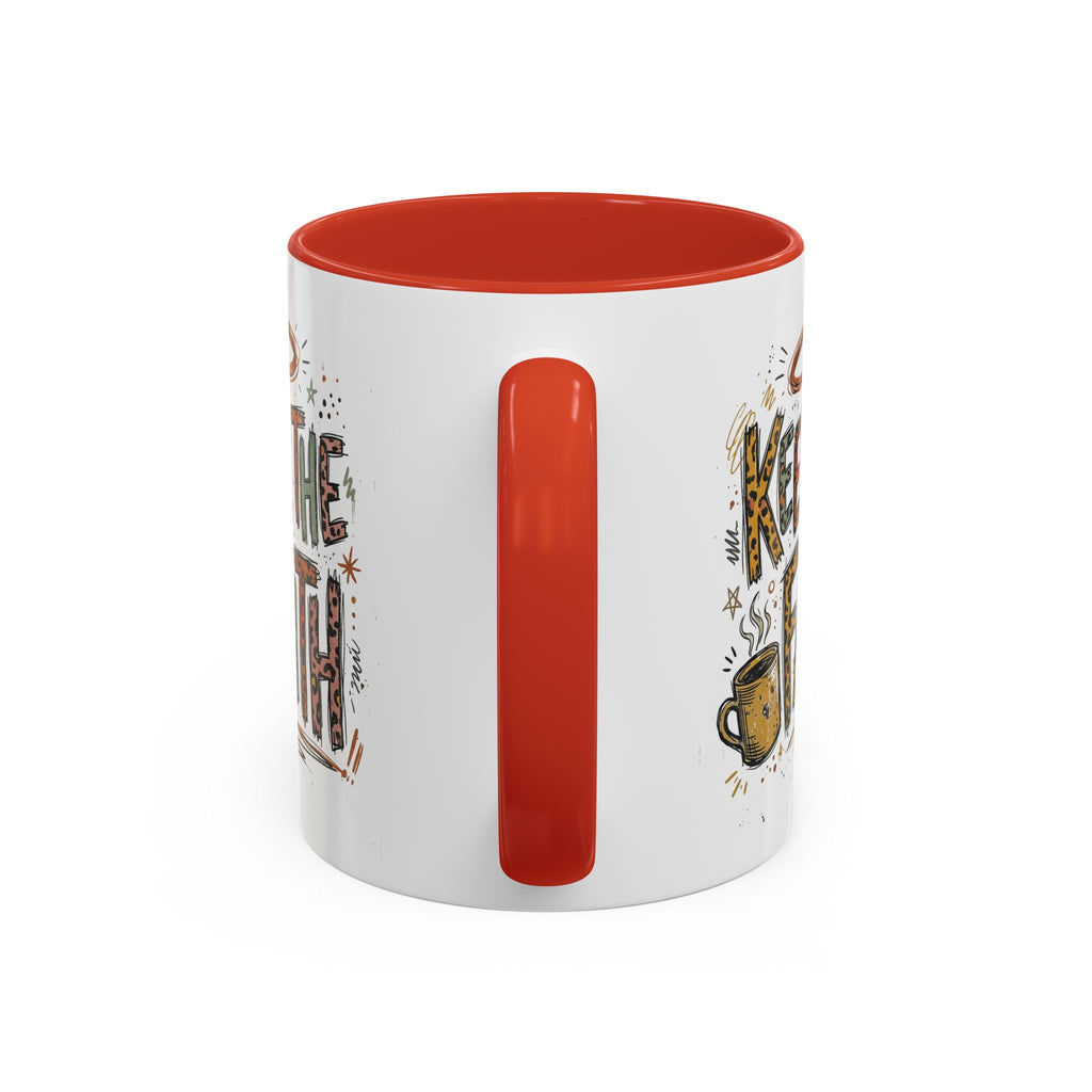 Keep The Faith Coffee Mug — Inspirational Religious Ceramic Mug (11/15oz)