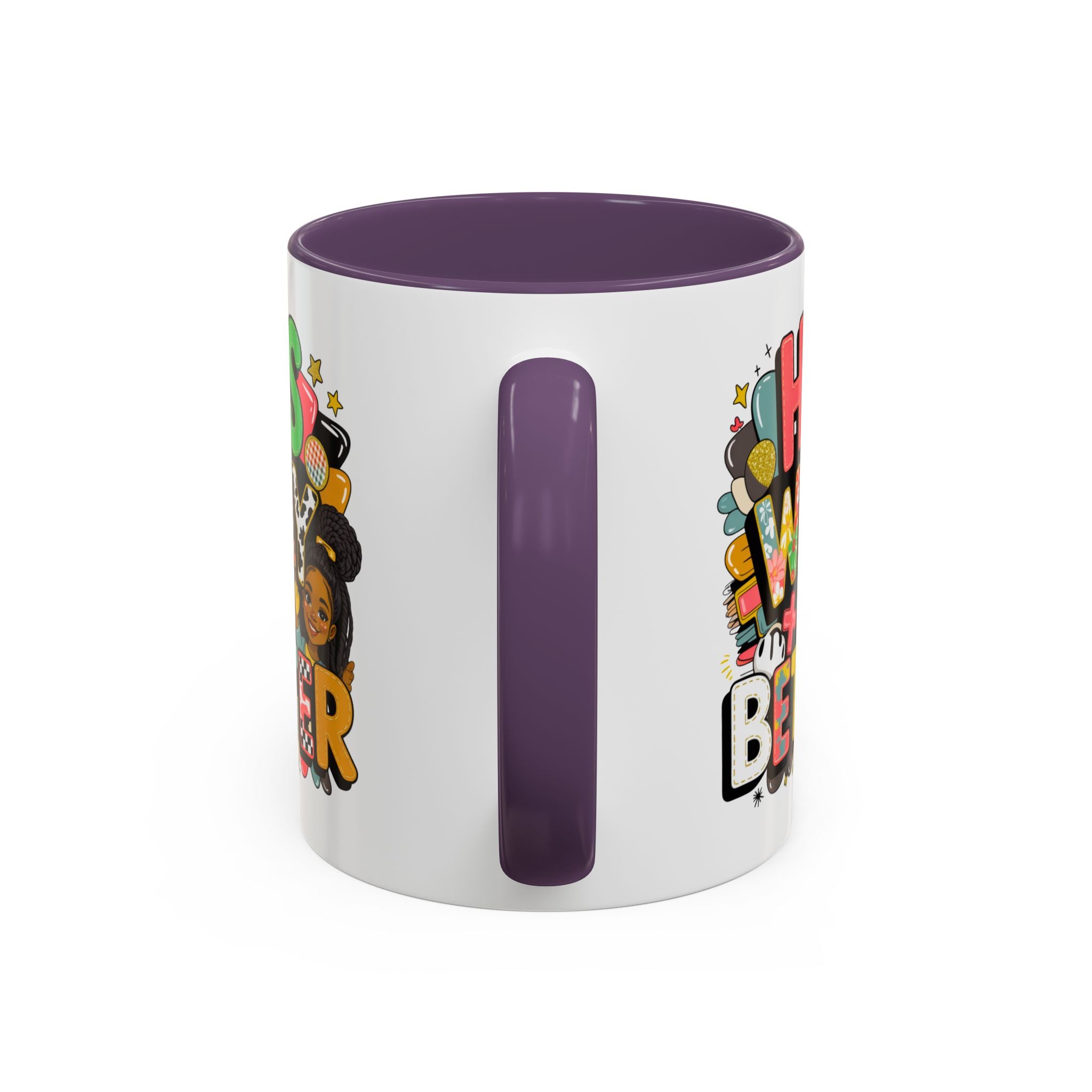 Accent Coffee Mug — "Her Way Is Better" Colorful Empowerment Design