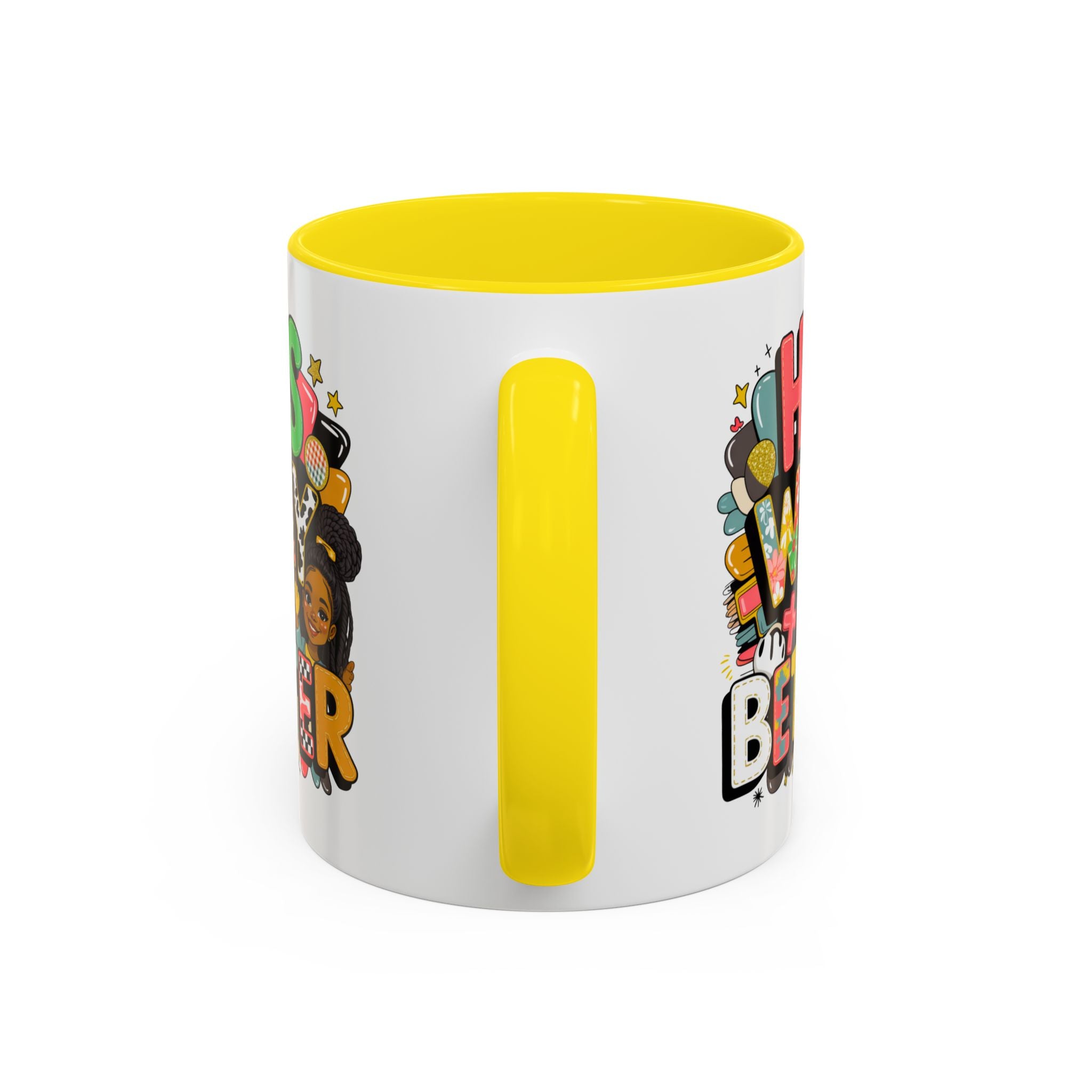 Accent Coffee Mug — "Her Way Is Better" Colorful Empowerment Design