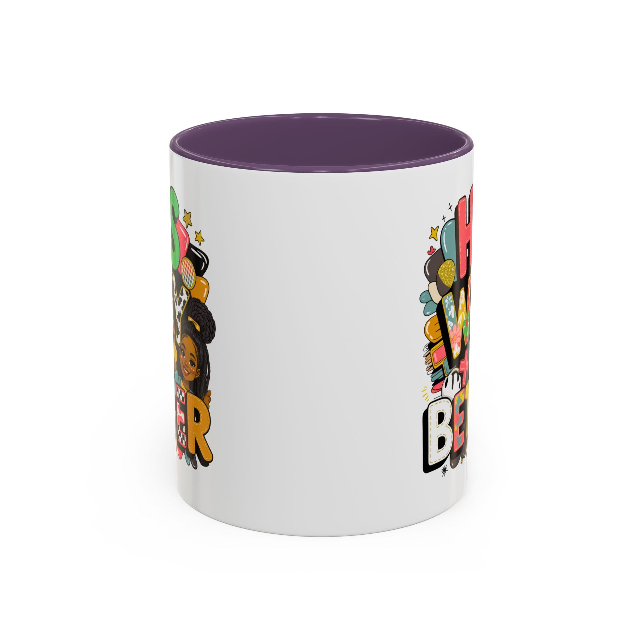Accent Coffee Mug — "Her Way Is Better" Colorful Empowerment Design