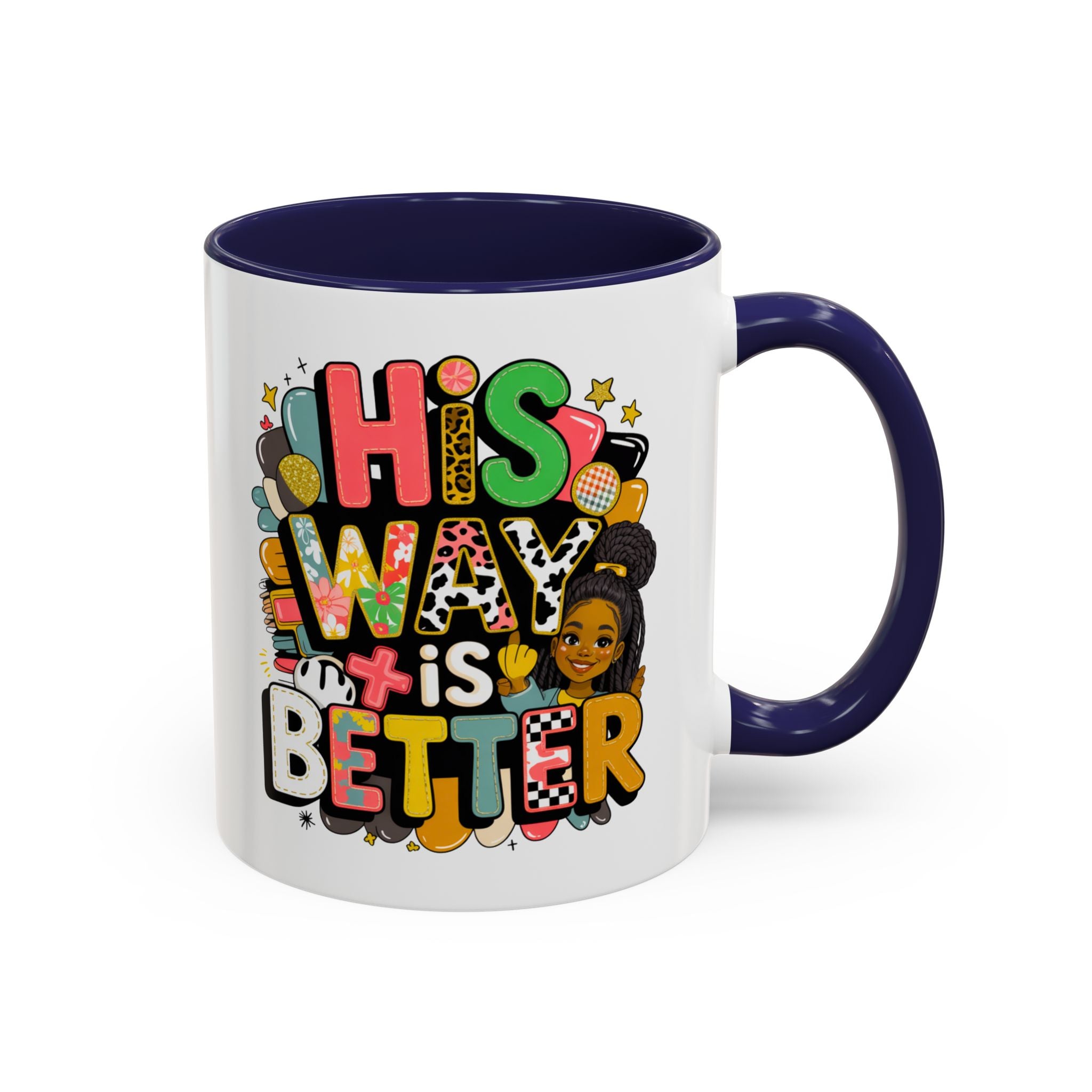 Accent Coffee Mug — "Her Way Is Better" Colorful Empowerment Design
