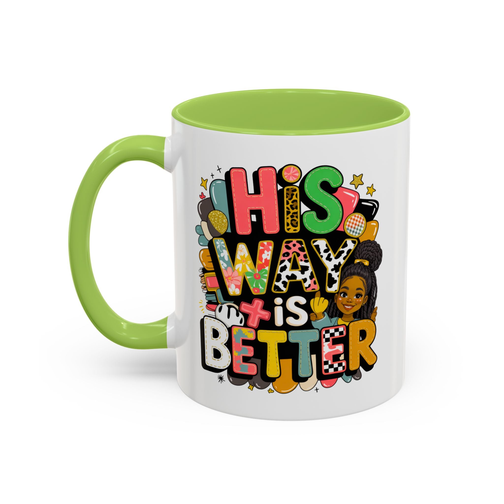 Accent Coffee Mug — "Her Way Is Better" Colorful Empowerment Design