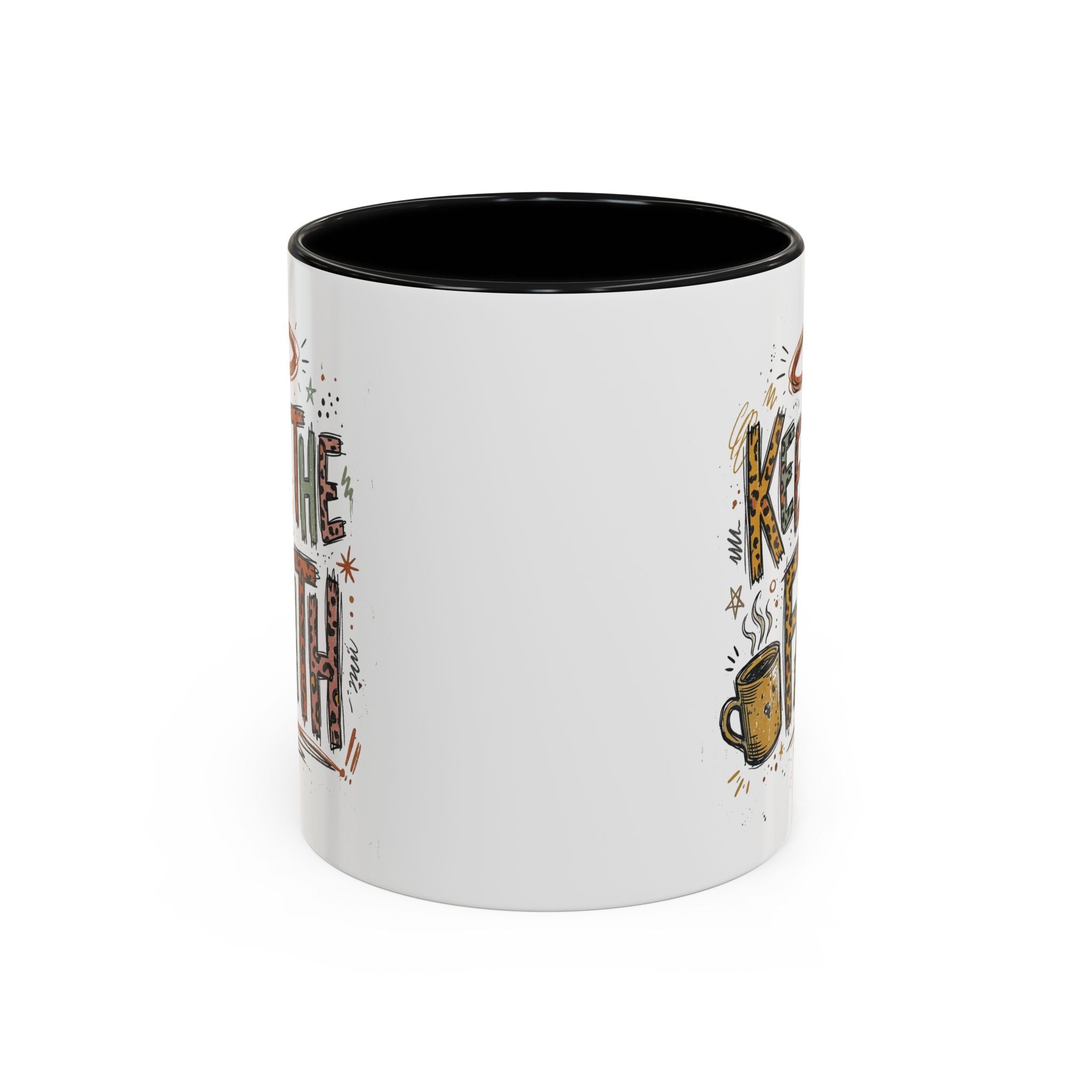 Keep The Faith Coffee Mug — Inspirational Religious Ceramic Mug (11/15oz)