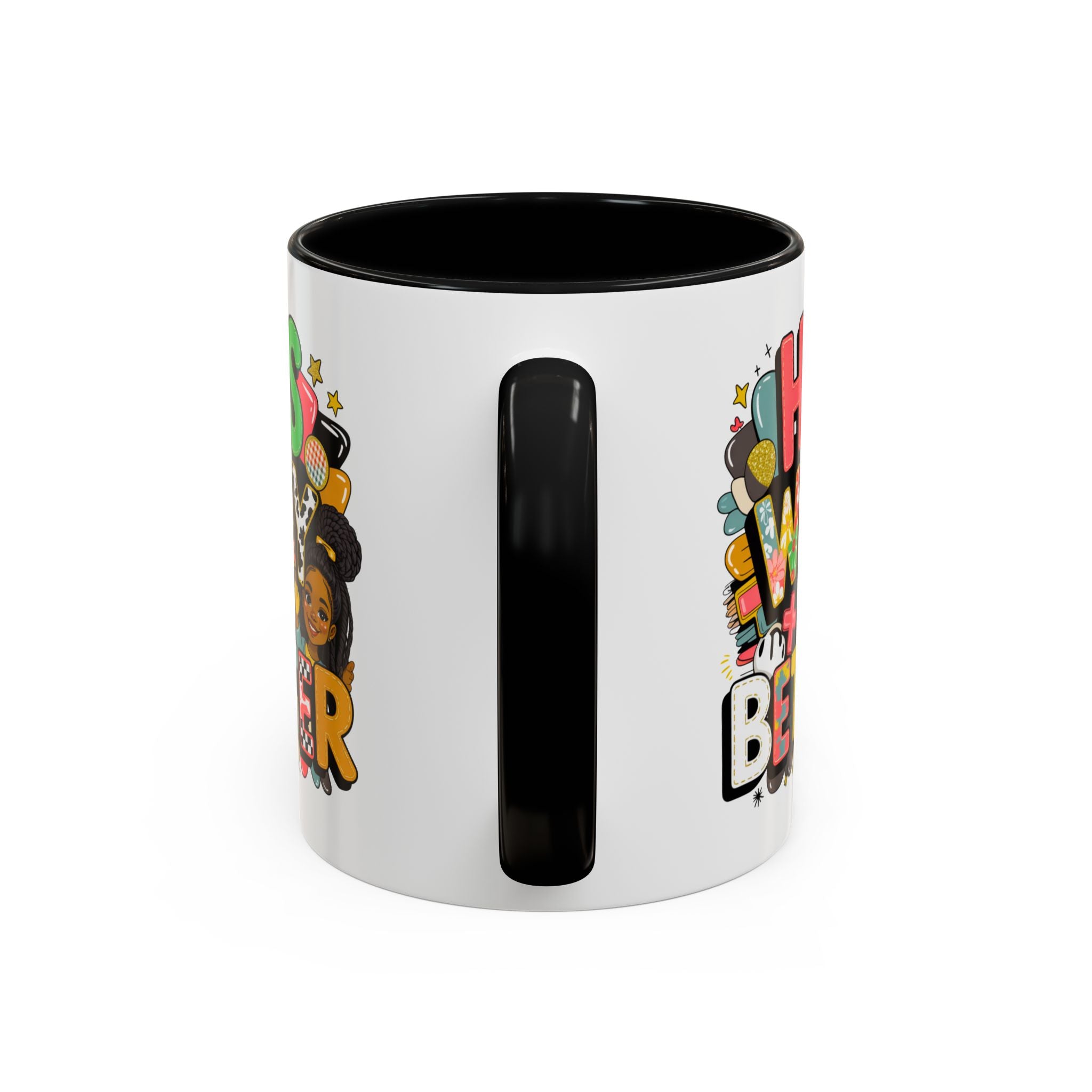 Accent Coffee Mug — "Her Way Is Better" Colorful Empowerment Design