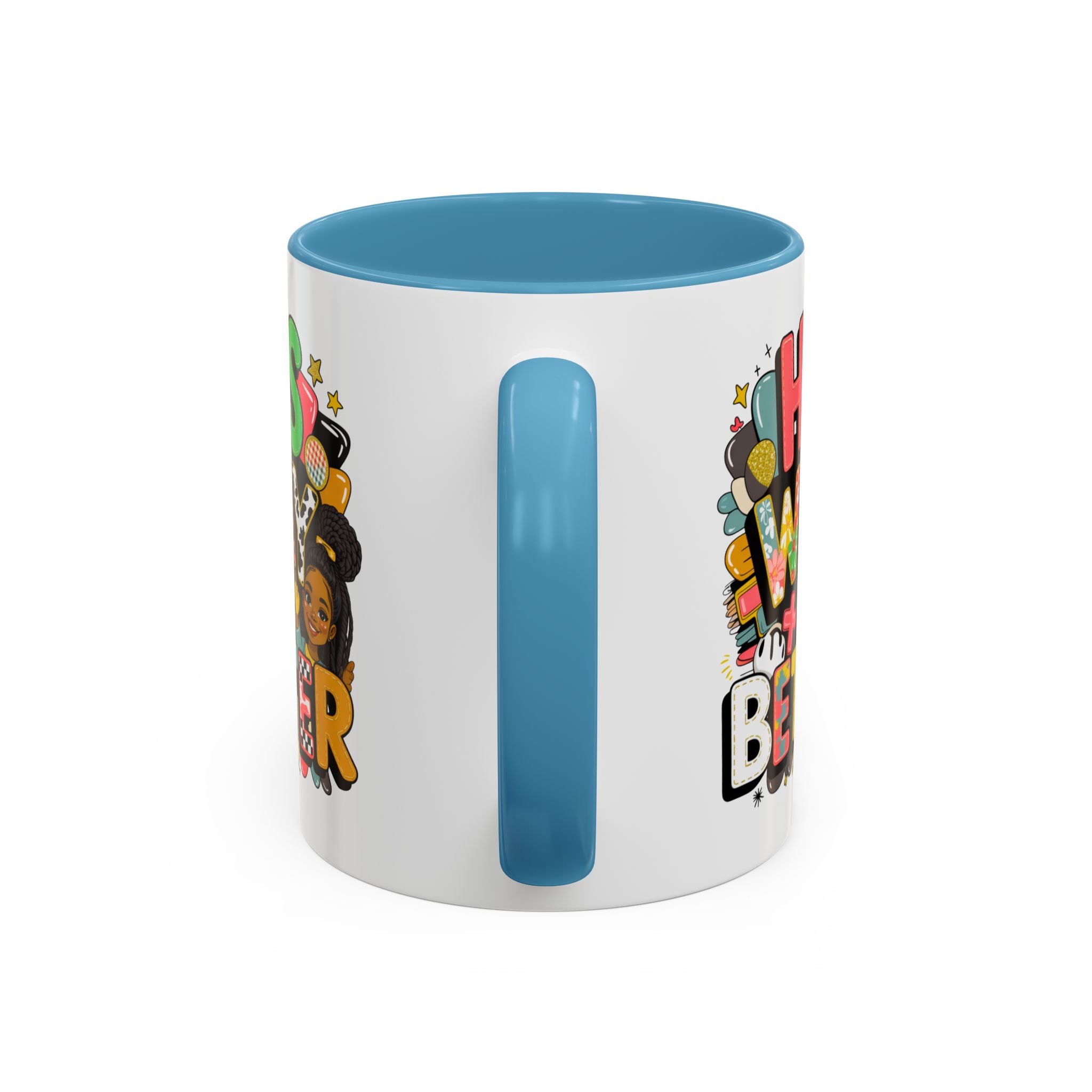 Accent Coffee Mug — "Her Way Is Better" Colorful Empowerment Design