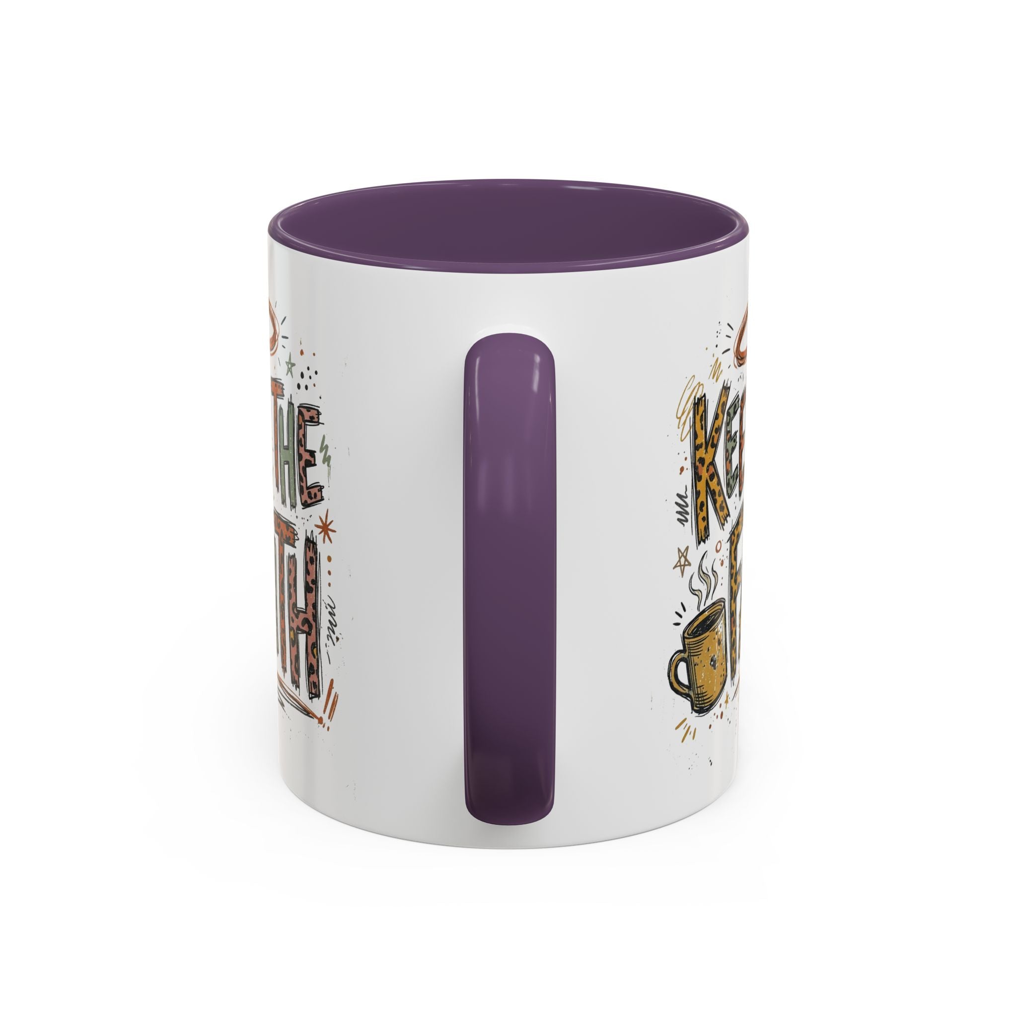 Keep The Faith Coffee Mug — Inspirational Religious Ceramic Mug (11/15oz)