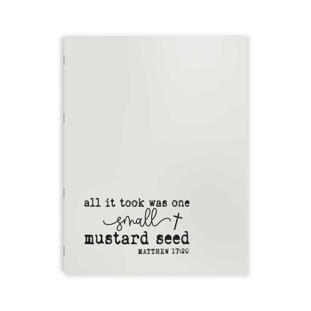 Mustard Seed Journal Book — Christian Scripture Matthew 17:20 Inspirational Bible Activity Book