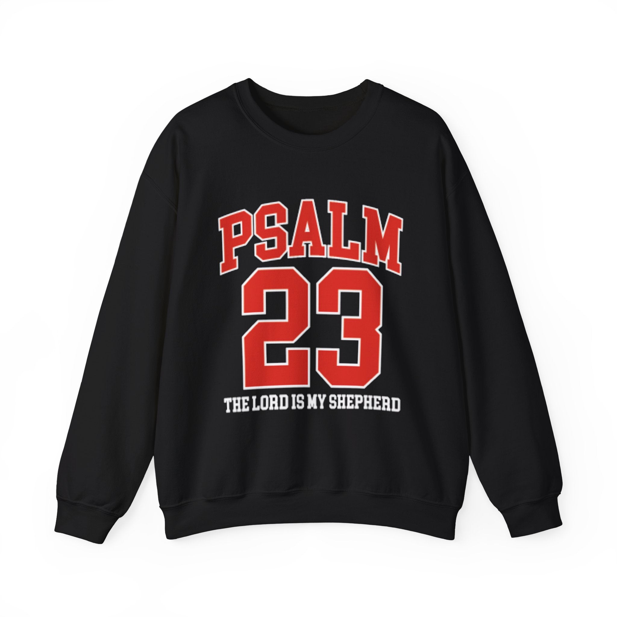 Psalm 23 Crewneck Sweatshirt — "The Lord Is My Shepherd" Christian Pullover