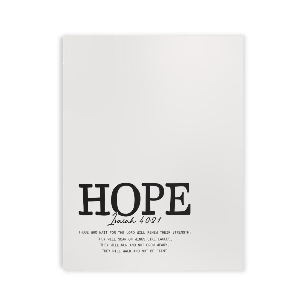 Hope Coloring/Journal/Script Book — Inspirational Adult Coloring Book with Bible Verse (Isaiah 40:31)