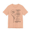 Inspirational Scripture Floral Tee — "I Am Strong / Chosen / Beautiful" Bible Verse T-Shirt