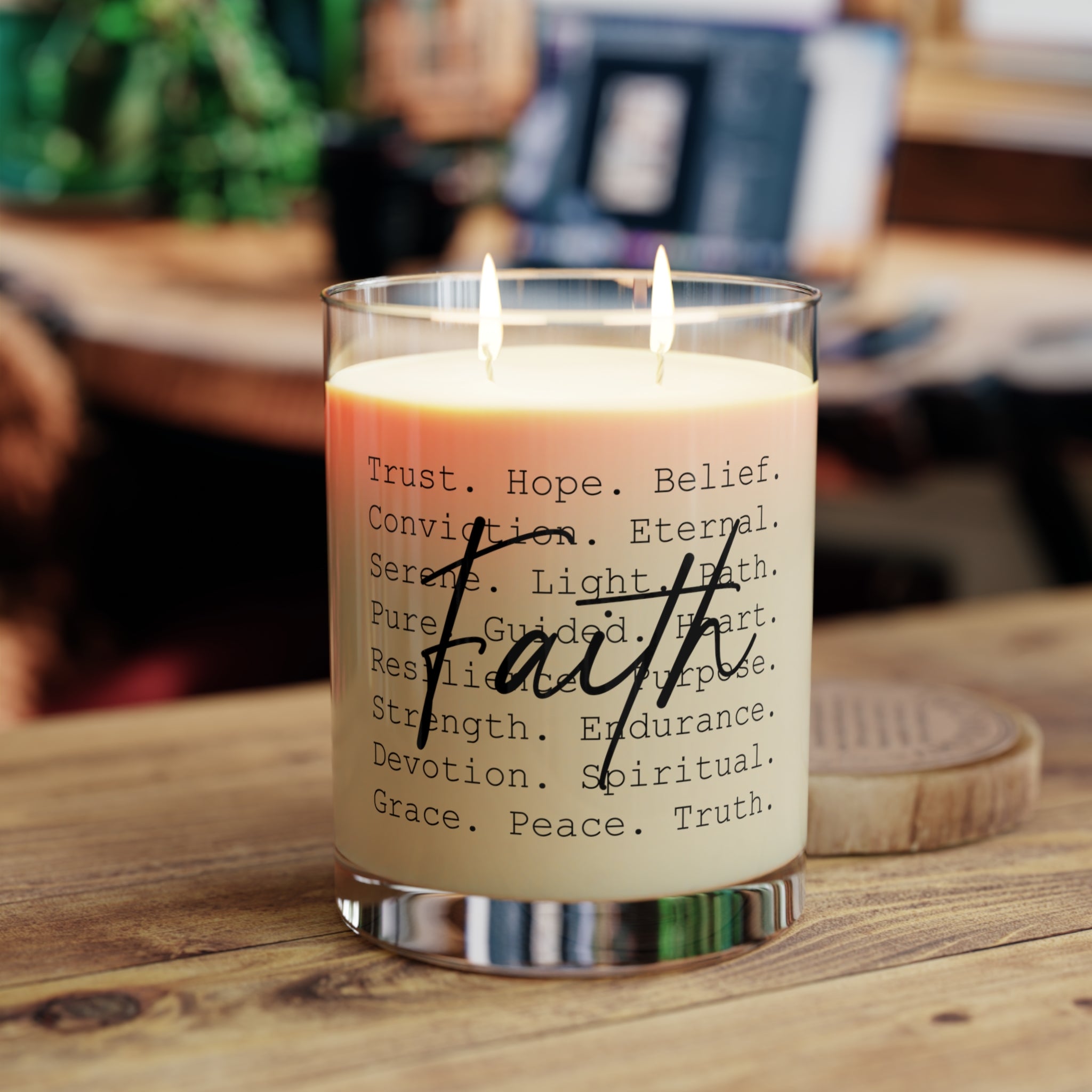 Faith Scented Candle — 11oz Glass Jar (Trust · Hope · Belief)