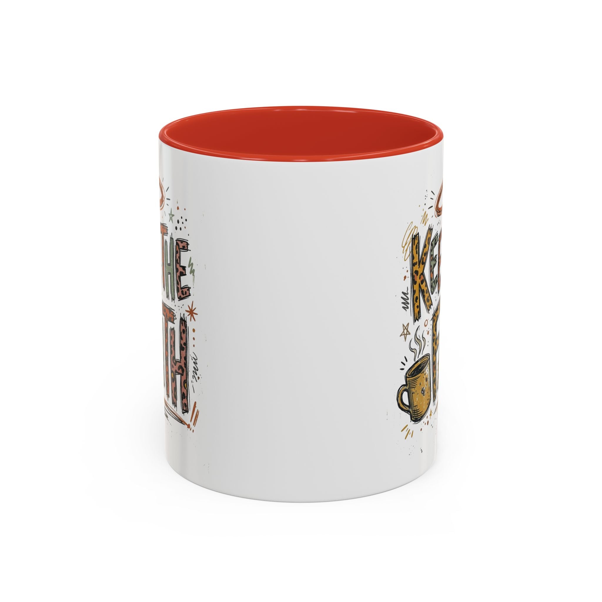 Keep The Faith Coffee Mug — Inspirational Religious Ceramic Mug (11/15oz)