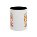 Faith Hope Love Accent Coffee Mug — Inspirational Floral Ceramic Mug (11/15 oz)