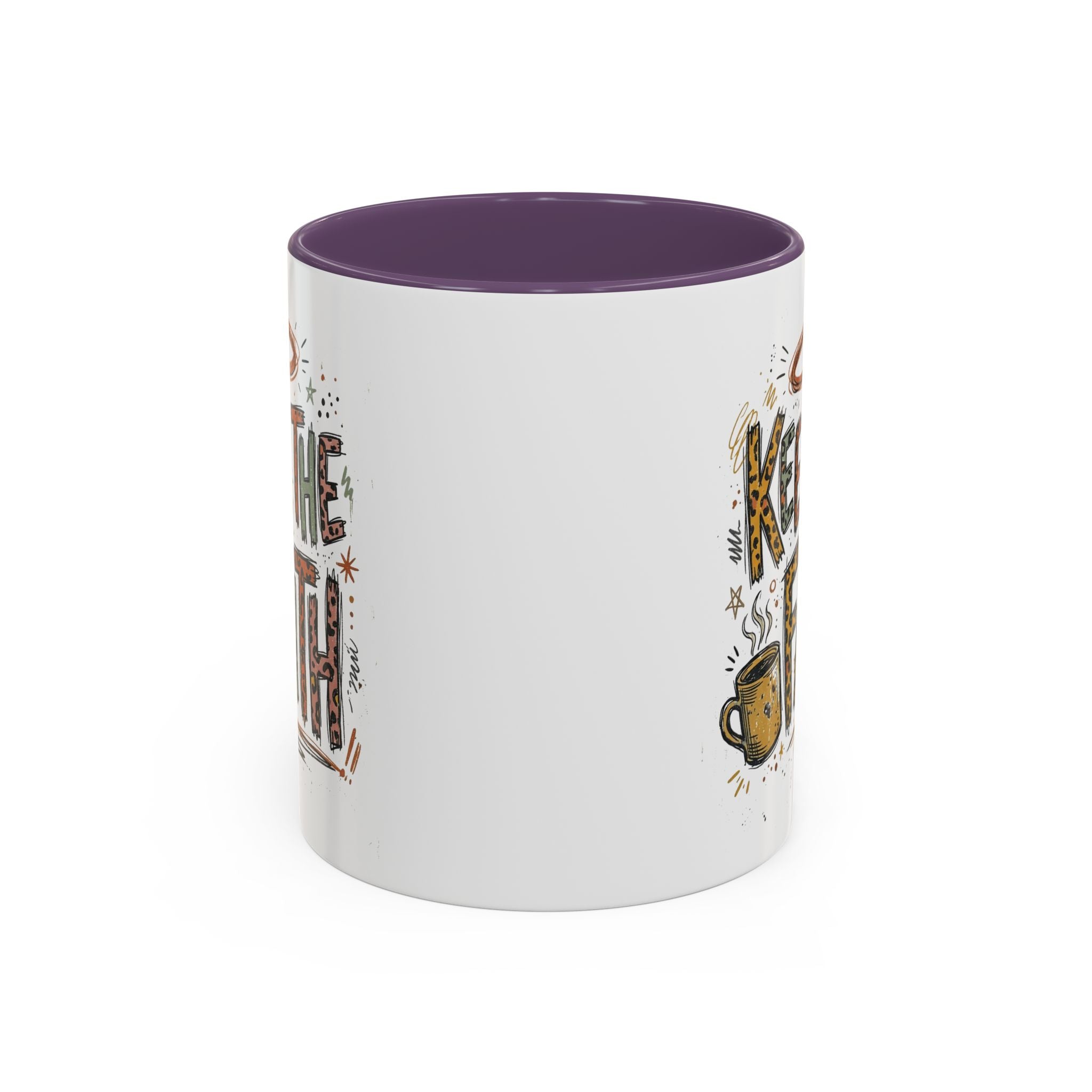 Keep The Faith Coffee Mug — Inspirational Religious Ceramic Mug (11/15oz)