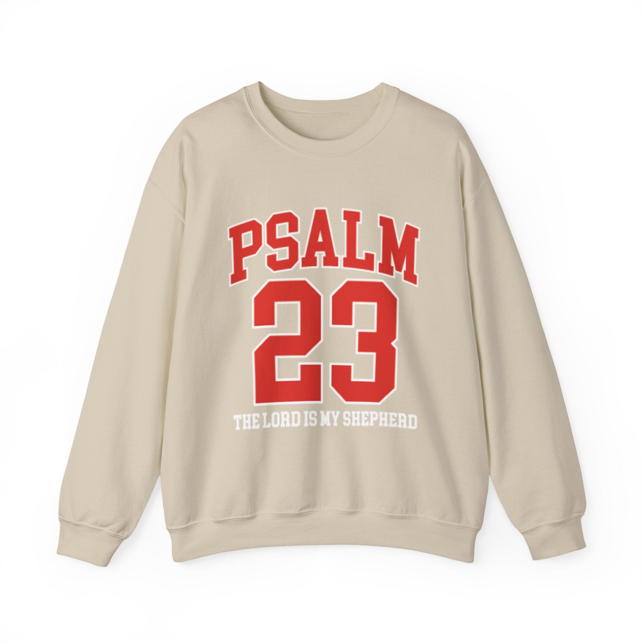 Psalm 23 Crewneck Sweatshirt — "The Lord Is My Shepherd" Christian Pullover