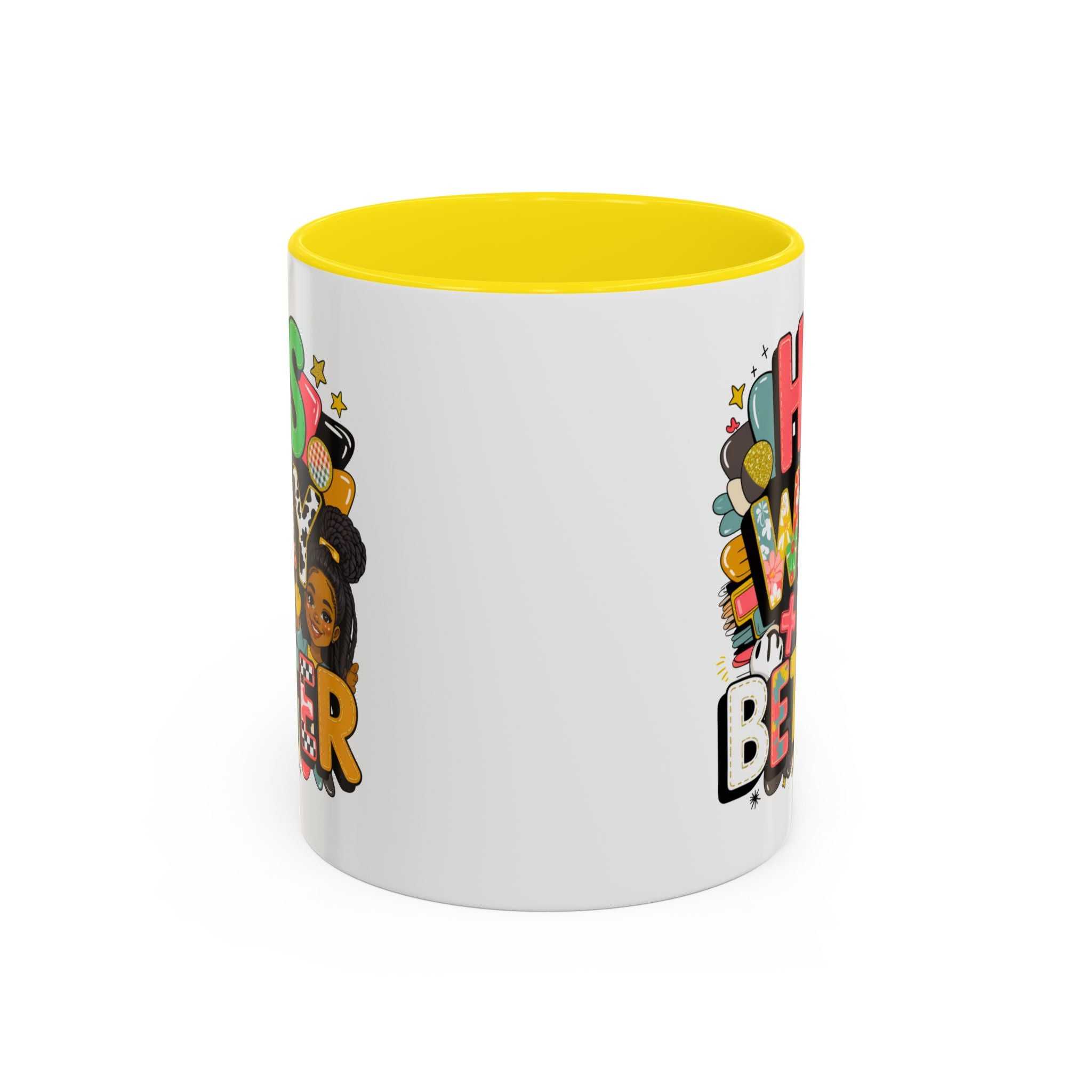Accent Coffee Mug — "Her Way Is Better" Colorful Empowerment Design