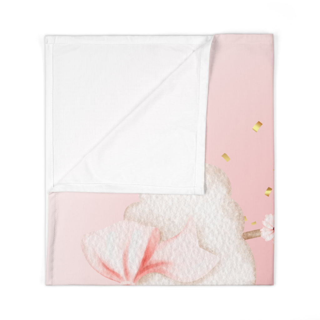 Baby Swaddle Blanket - Pink Teddy Cloud Newborn Swaddle for Baby Girl | Soft Infant Receiving Blanket, Shower Gift