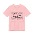 Faith Script Tee — Inspirational Christian Word Cloud T-Shirt