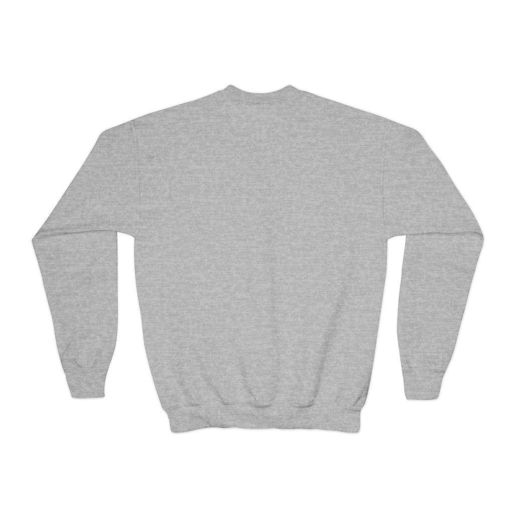 Youth Crewneck Sweatshirt — "Cool Kids Love Jesus" Colorful Christian Graphic