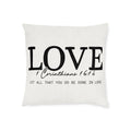 Love 1 Corinthians 16:14 Throw Pillow — Inspirational Faith Scripture Square Pillow