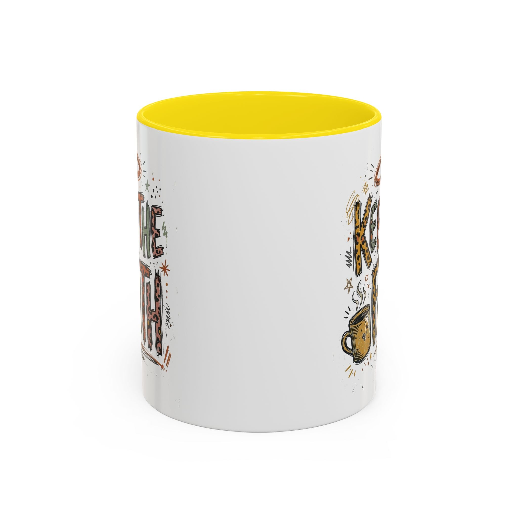 Keep The Faith Coffee Mug — Inspirational Religious Ceramic Mug (11/15oz)