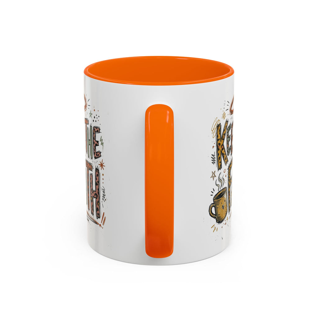 Keep The Faith Coffee Mug — Inspirational Religious Ceramic Mug (11/15oz)