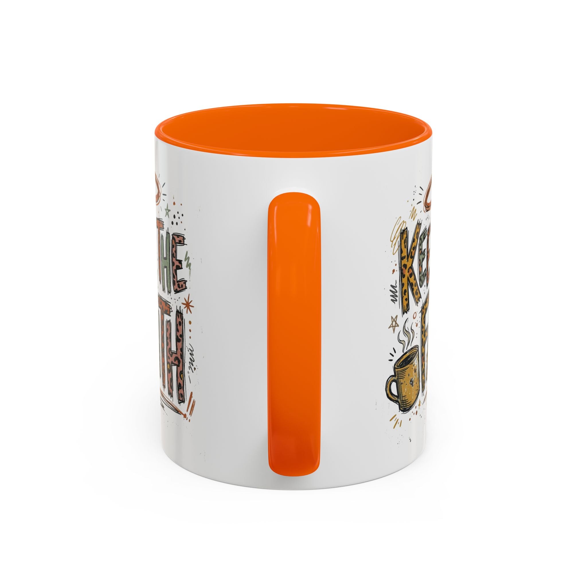 Keep The Faith Coffee Mug — Inspirational Religious Ceramic Mug (11/15oz)