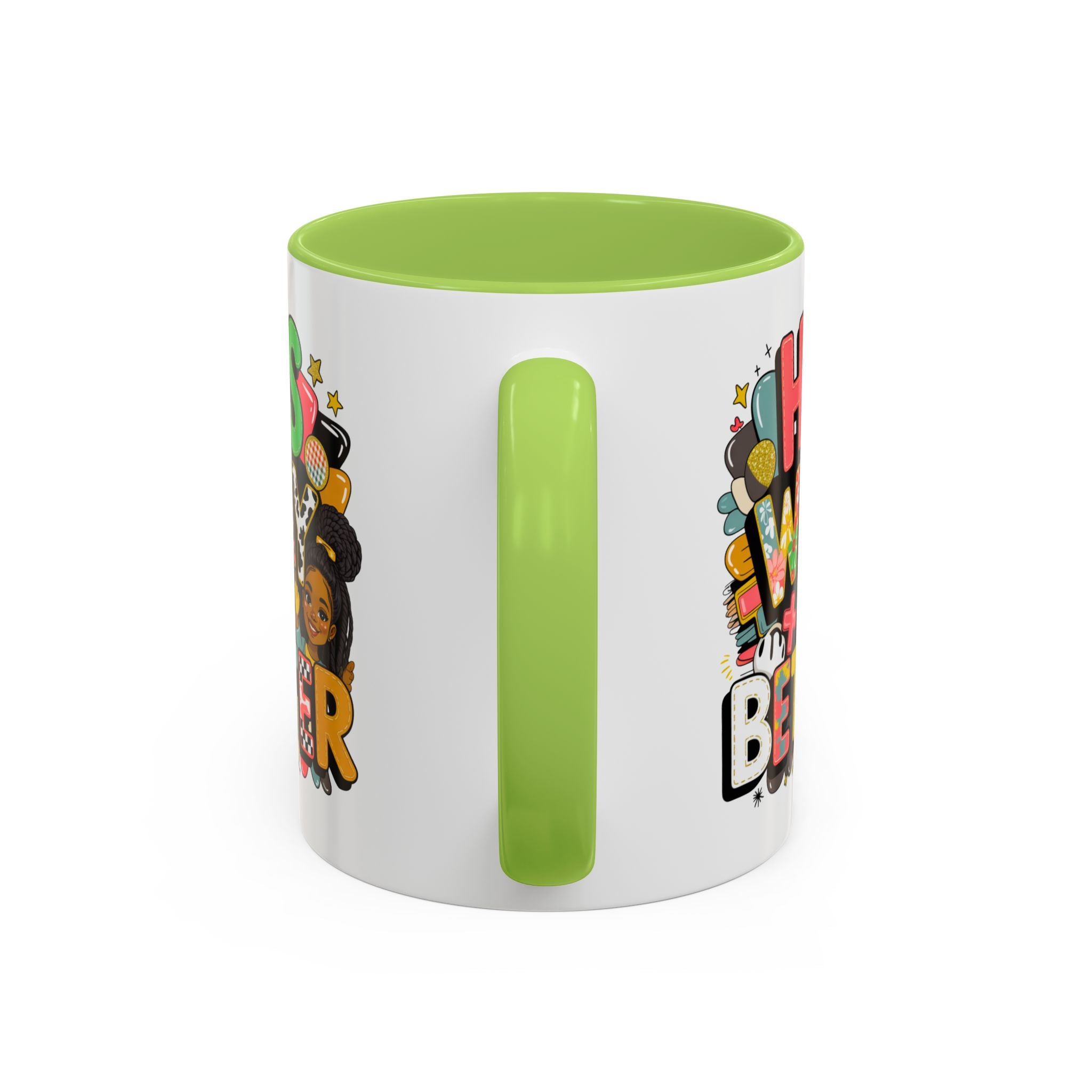 Accent Coffee Mug — "Her Way Is Better" Colorful Empowerment Design