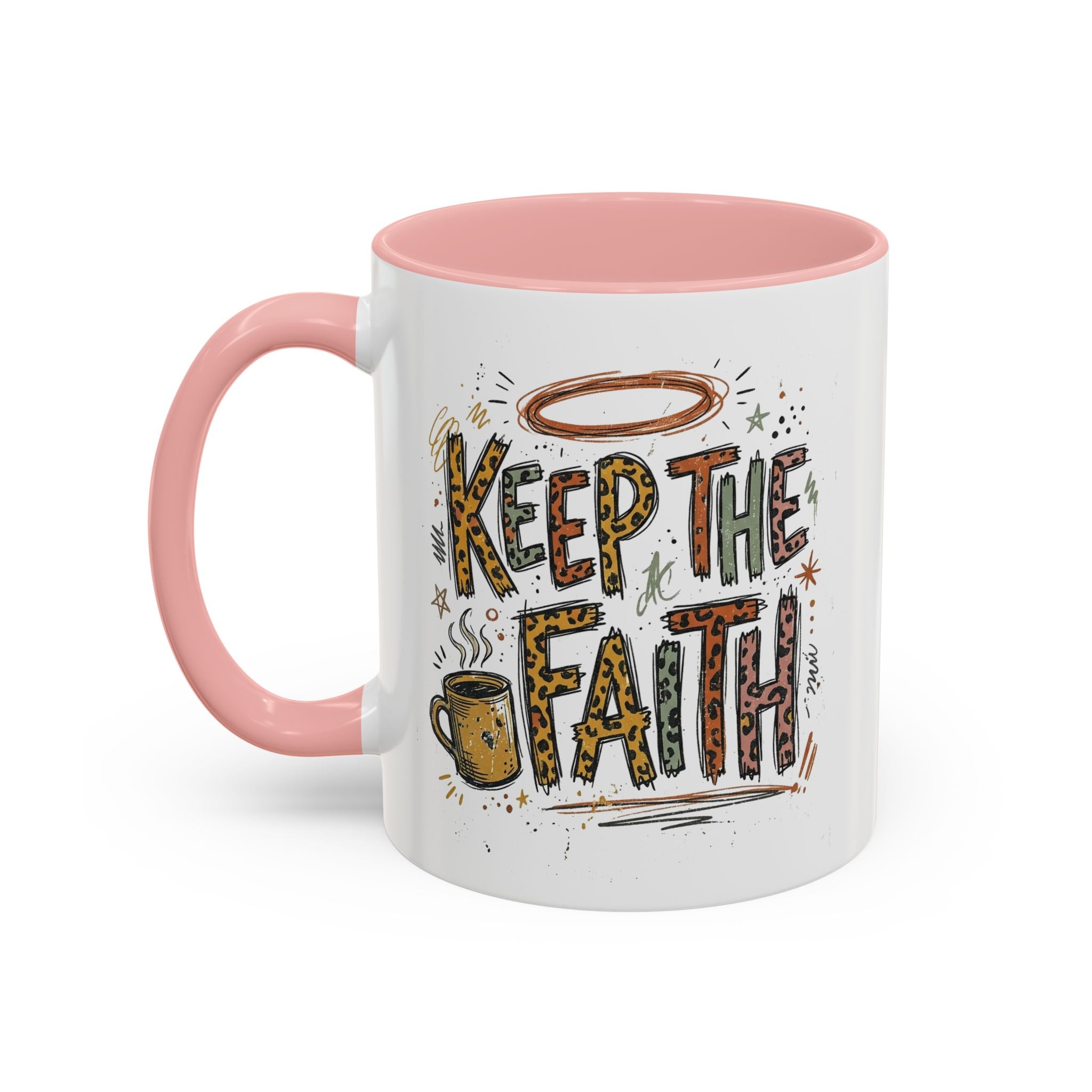 Keep The Faith Coffee Mug — Inspirational Religious Ceramic Mug (11/15oz)