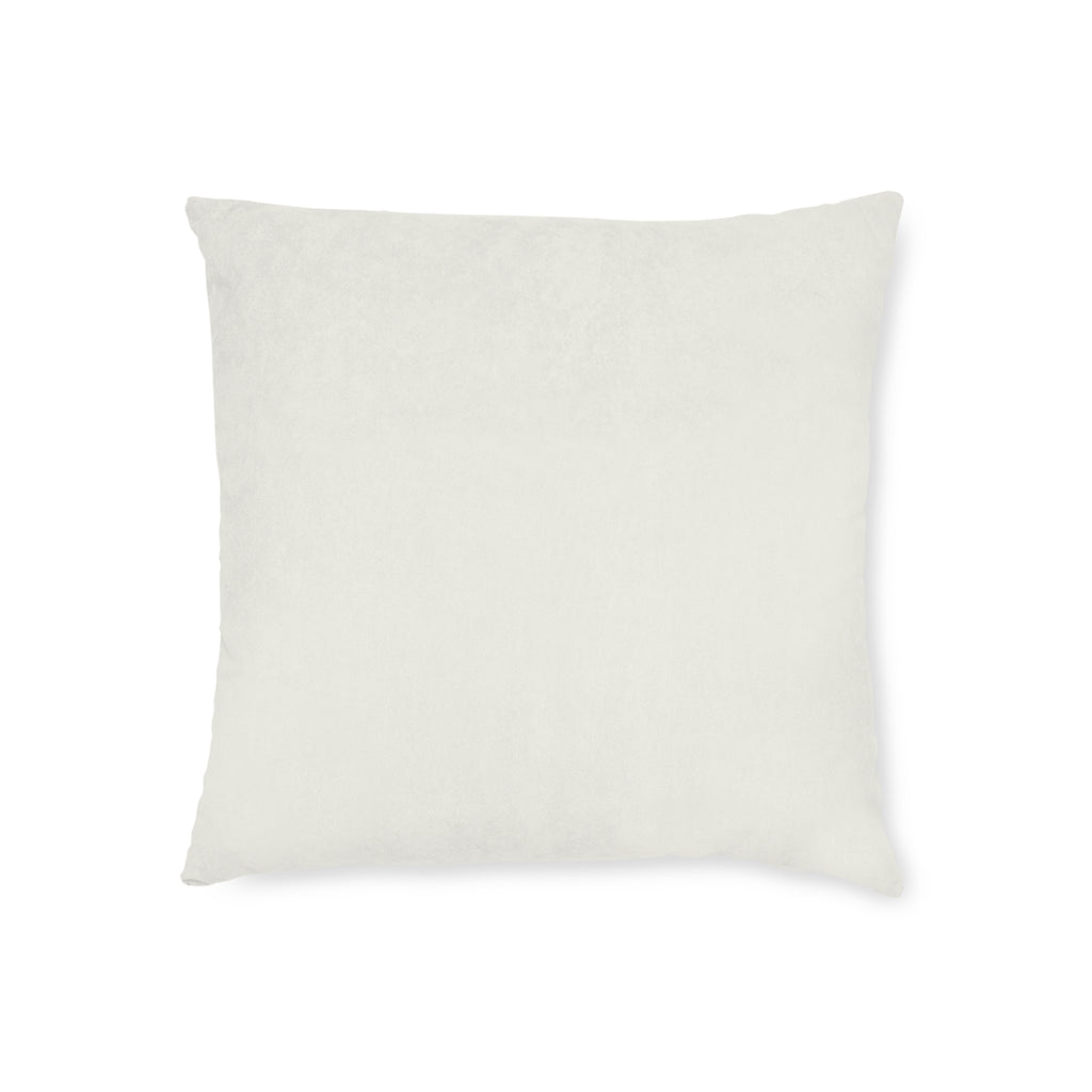 Faith Floral Square Pillow — Pastel Butterfly Decorative Throw Pillow