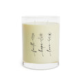 Faith Hope Love Floral Scented Candle — 11oz Glass Jar