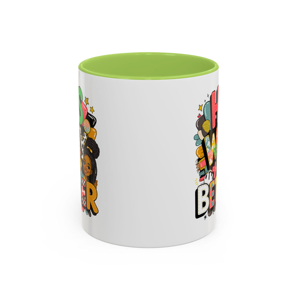 Accent Coffee Mug — "Her Way Is Better" Colorful Empowerment Design