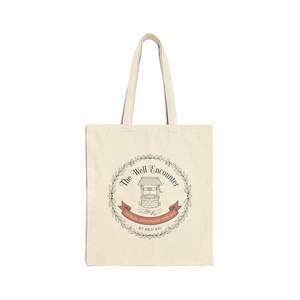Faith Over Fear tote | Christian canvas bag, scripture 2 Corinthians 5:7