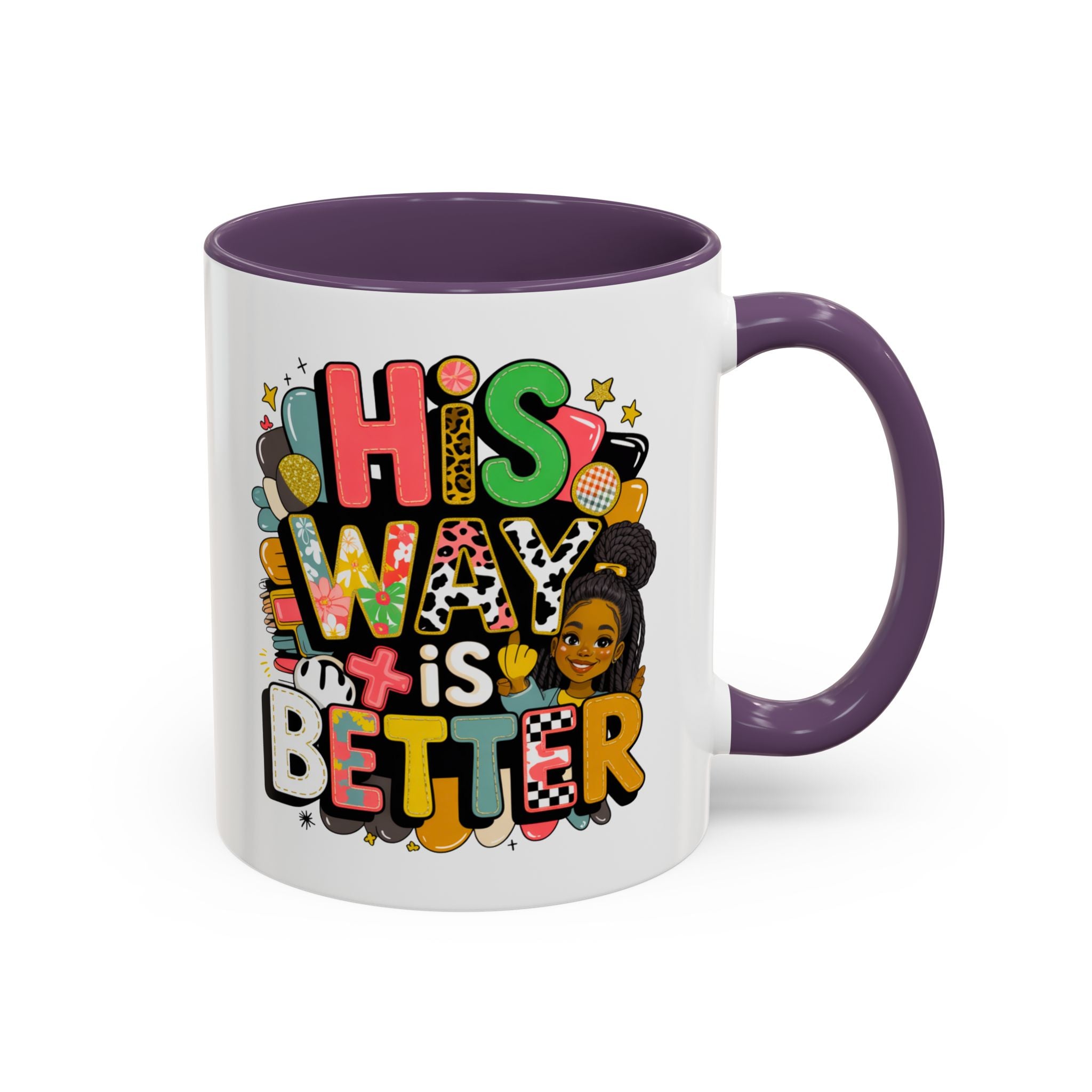 Accent Coffee Mug — "Her Way Is Better" Colorful Empowerment Design