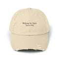Walking by Faith cap | Distressed Christian hat, scripture baseball cap