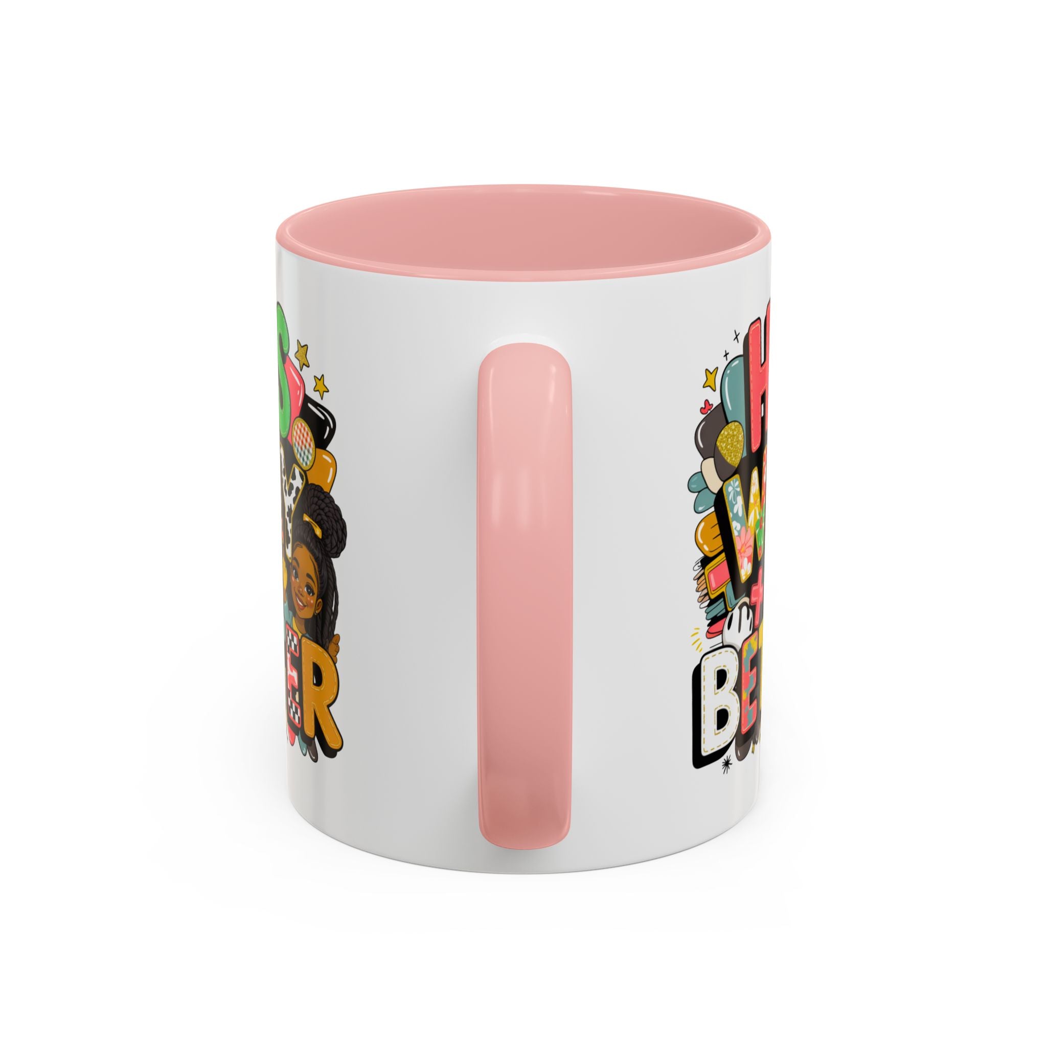 Accent Coffee Mug — "Her Way Is Better" Colorful Empowerment Design