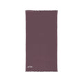 Embroidered Cotton Waffle Throw — Lightweight Fringe Blanket