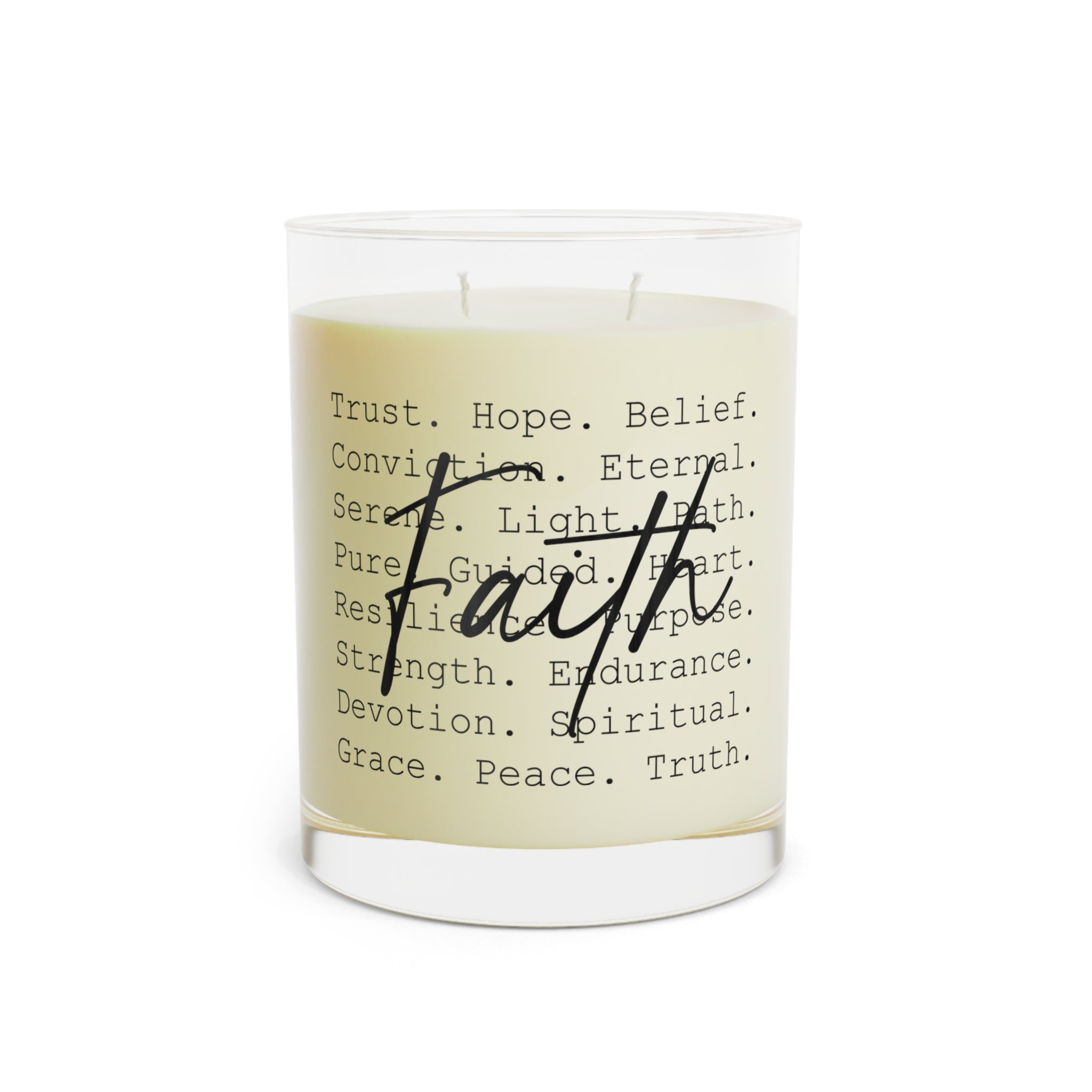 Faith Scented Candle — 11oz Glass Jar (Trust · Hope · Belief)