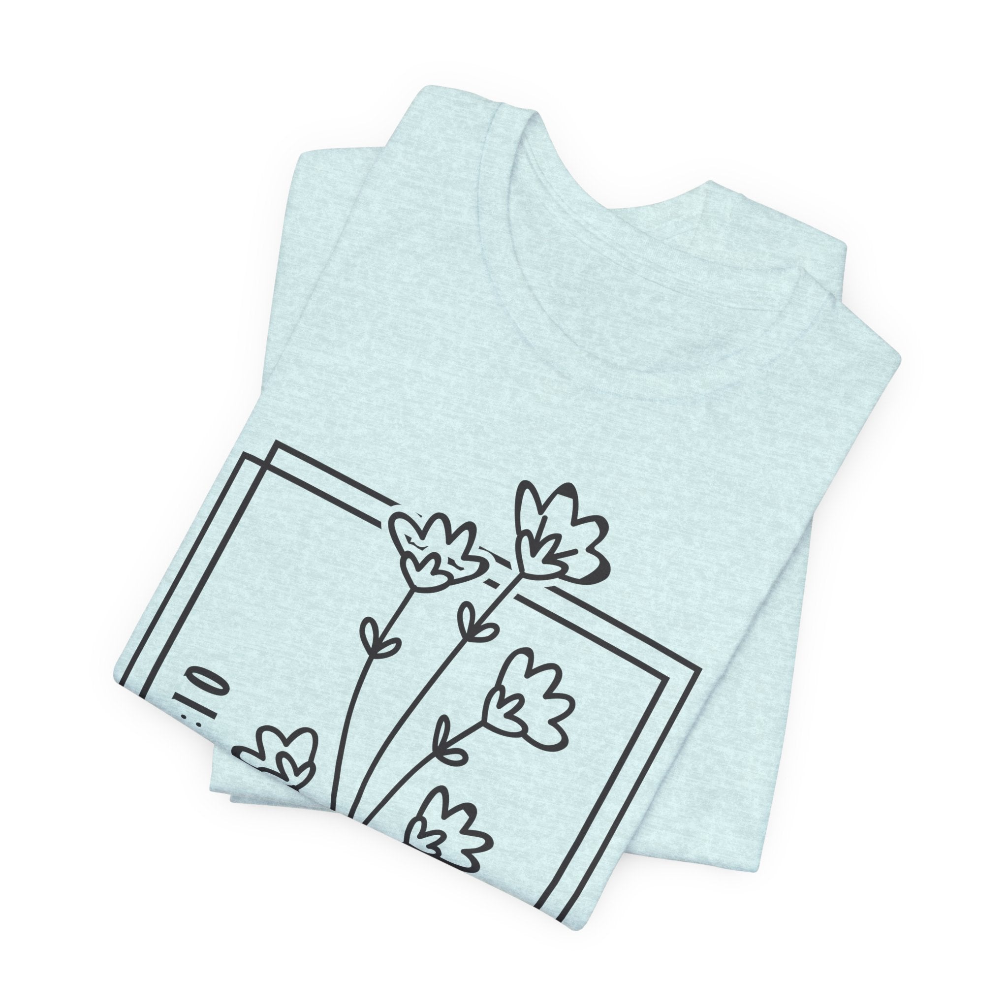 Created With a Purpose Floral Tee — Women’s Inspirational Bible Verse Shirt (Eph 2:10)
