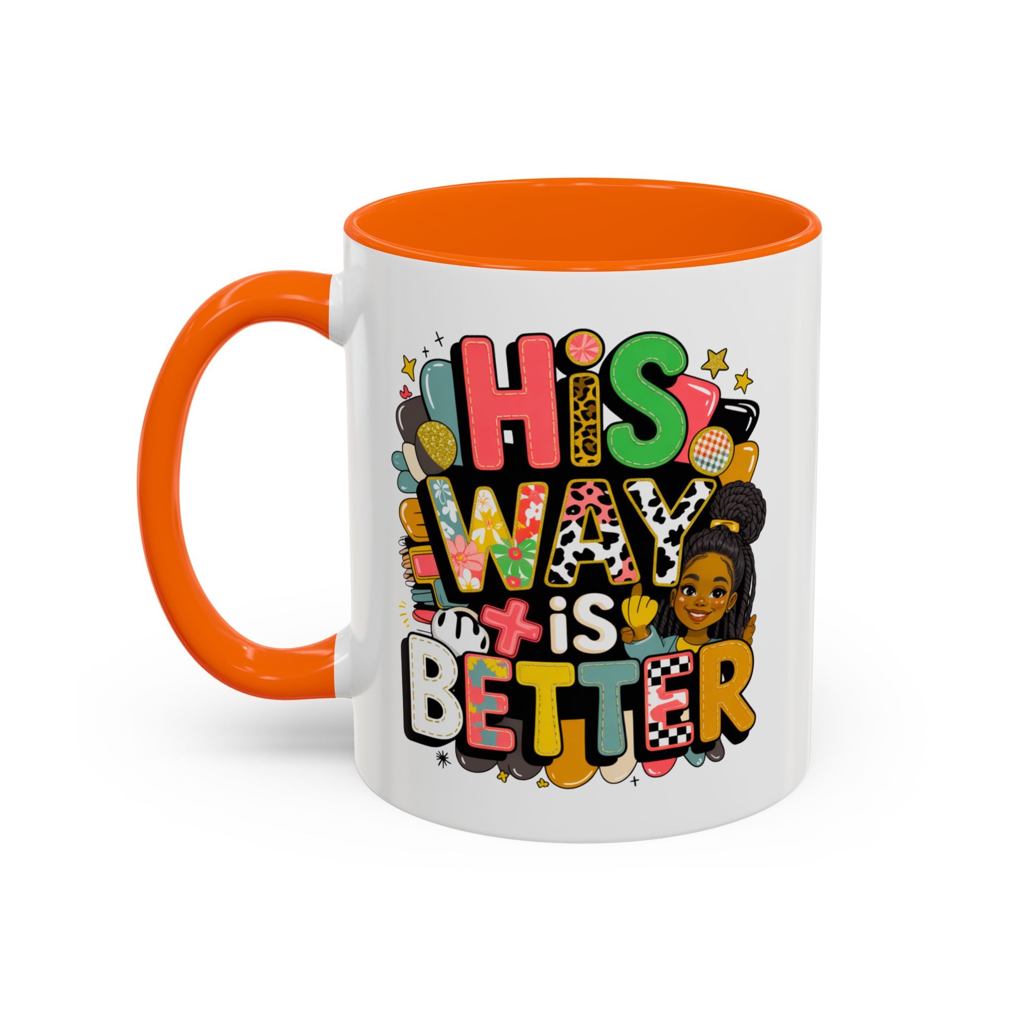 Accent Coffee Mug — "Her Way Is Better" Colorful Empowerment Design