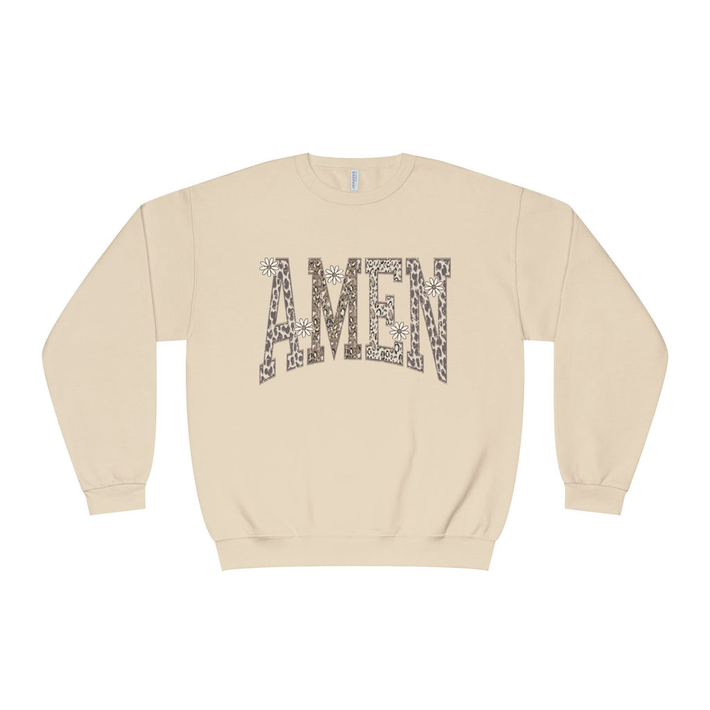 AMEN Crewneck Sweatshirt — Floral Camo Graphic Pullover