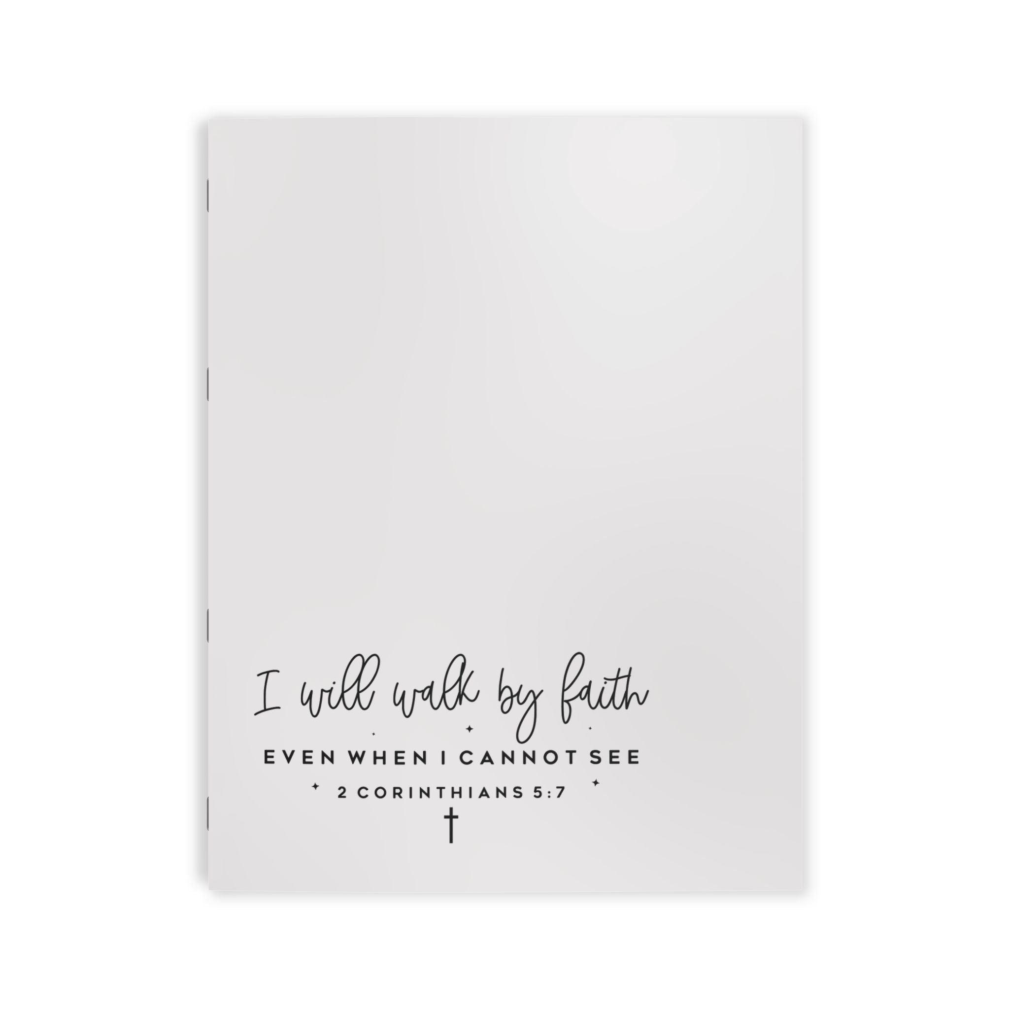 Faith Writer's Book — "I Will Walk by Faith" Inspirational Christian Coloring Book (2 Corinthians 5:7)