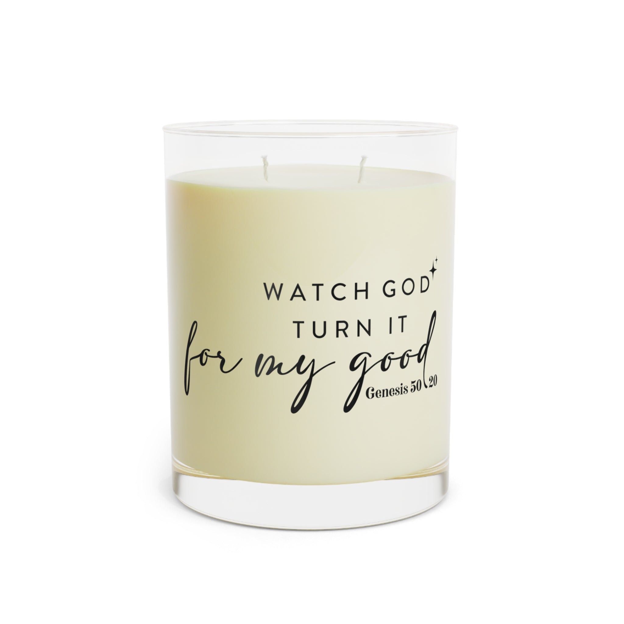 Watch God Turn It For My Good Scented Candle — 11oz Inspirational Glass Candle