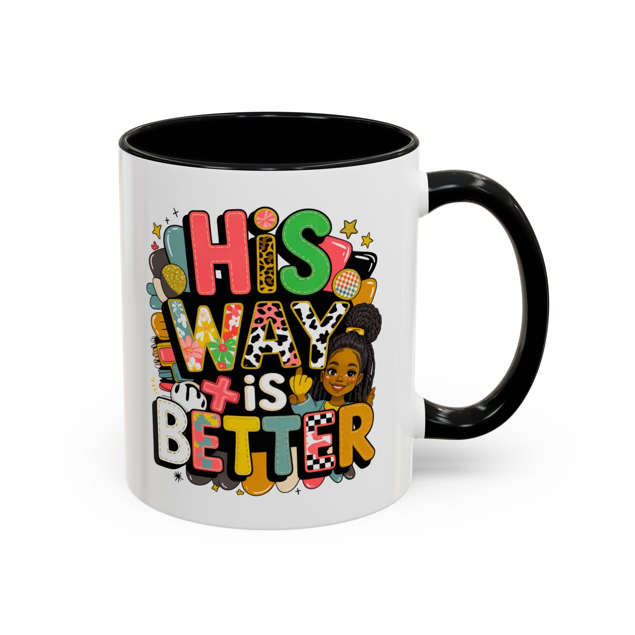 Accent Coffee Mug — "Her Way Is Better" Colorful Empowerment Design