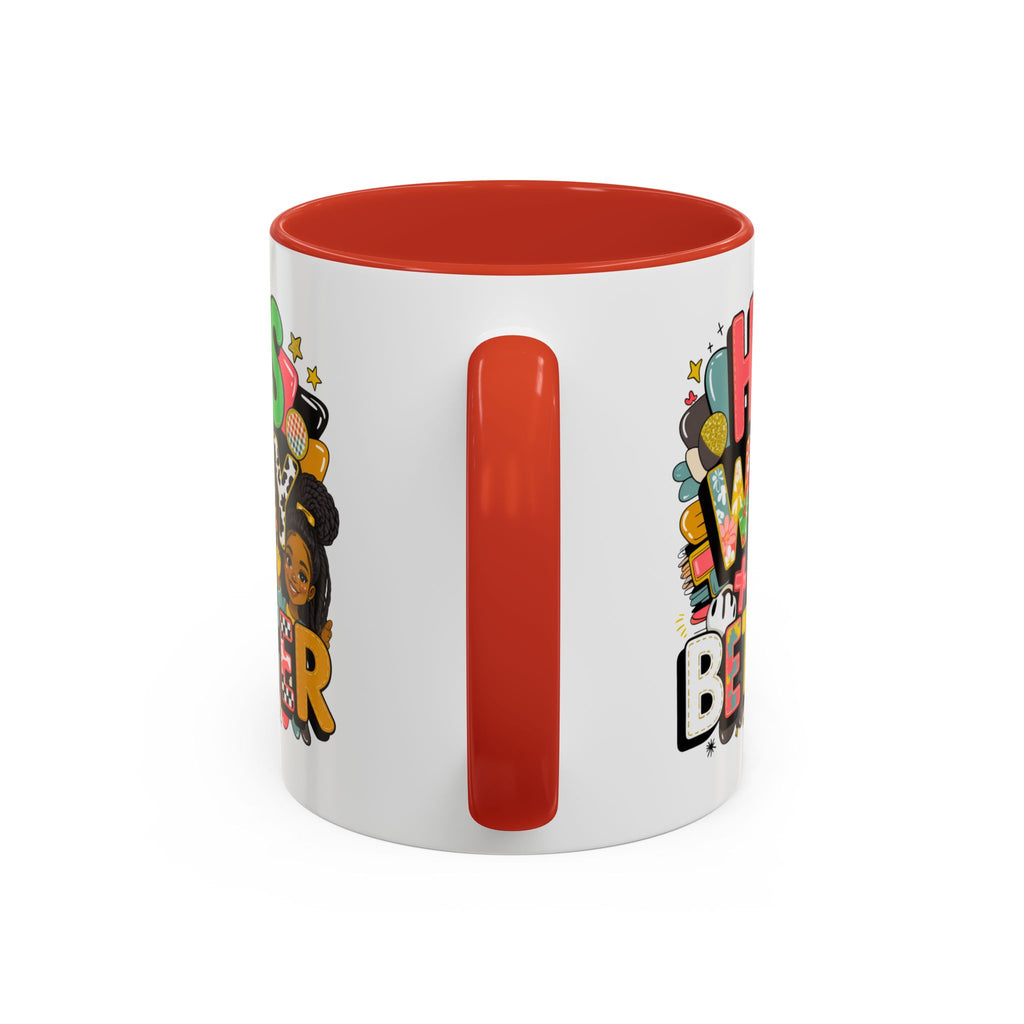 Accent Coffee Mug — "Her Way Is Better" Colorful Empowerment Design