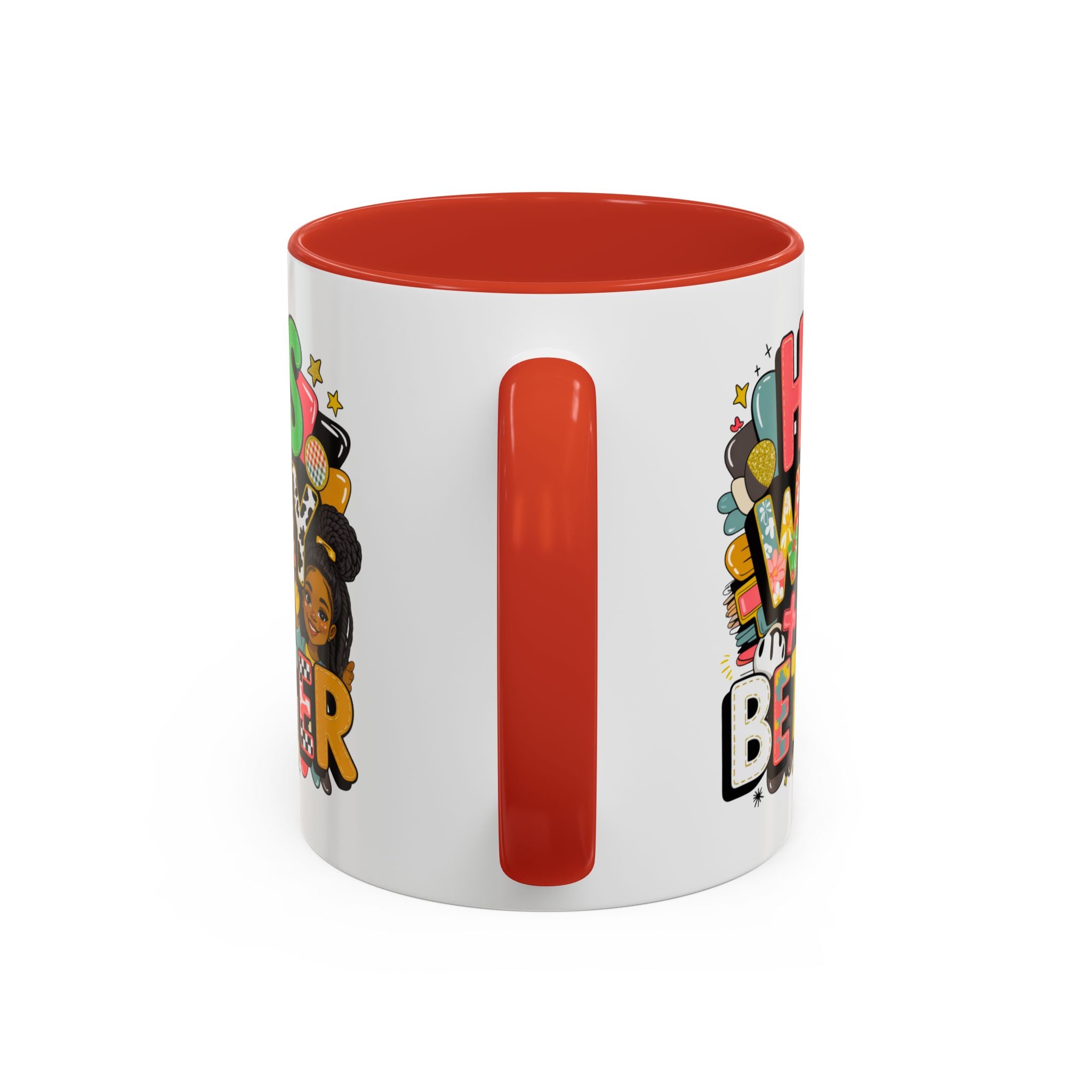 Accent Coffee Mug — "Her Way Is Better" Colorful Empowerment Design