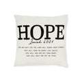 Hope Isaiah 40:31 Square Pillow — Inspirational Christian Throw Pillow