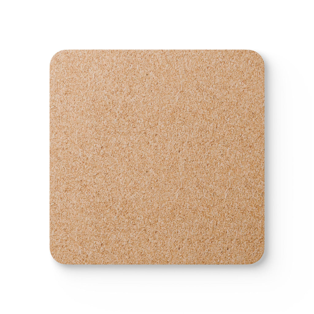 Faith Coaster Set — "With God All Things Are Possible" Religious Cork Drink Coasters (Pink Ribbon Floral)