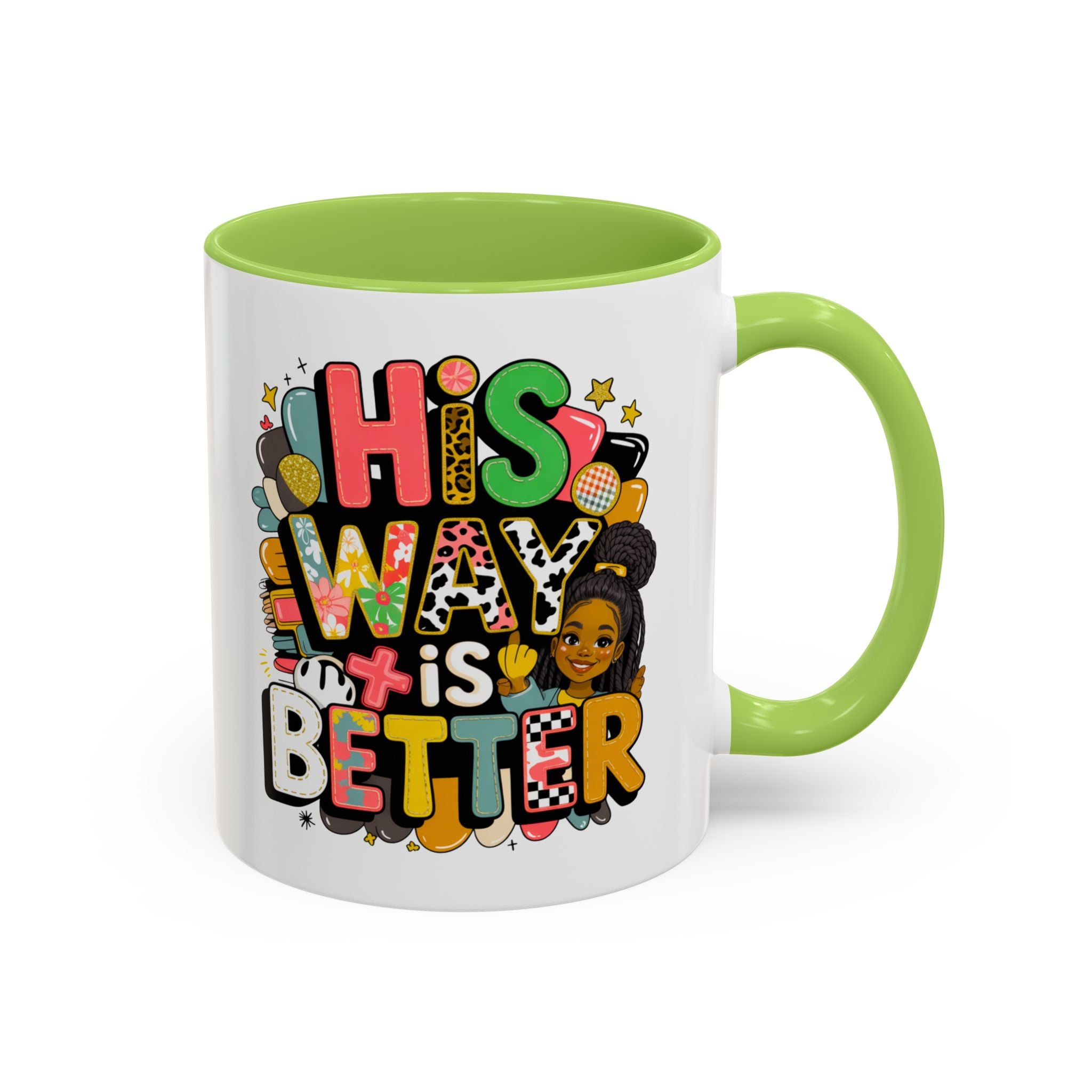 Accent Coffee Mug — "Her Way Is Better" Colorful Empowerment Design